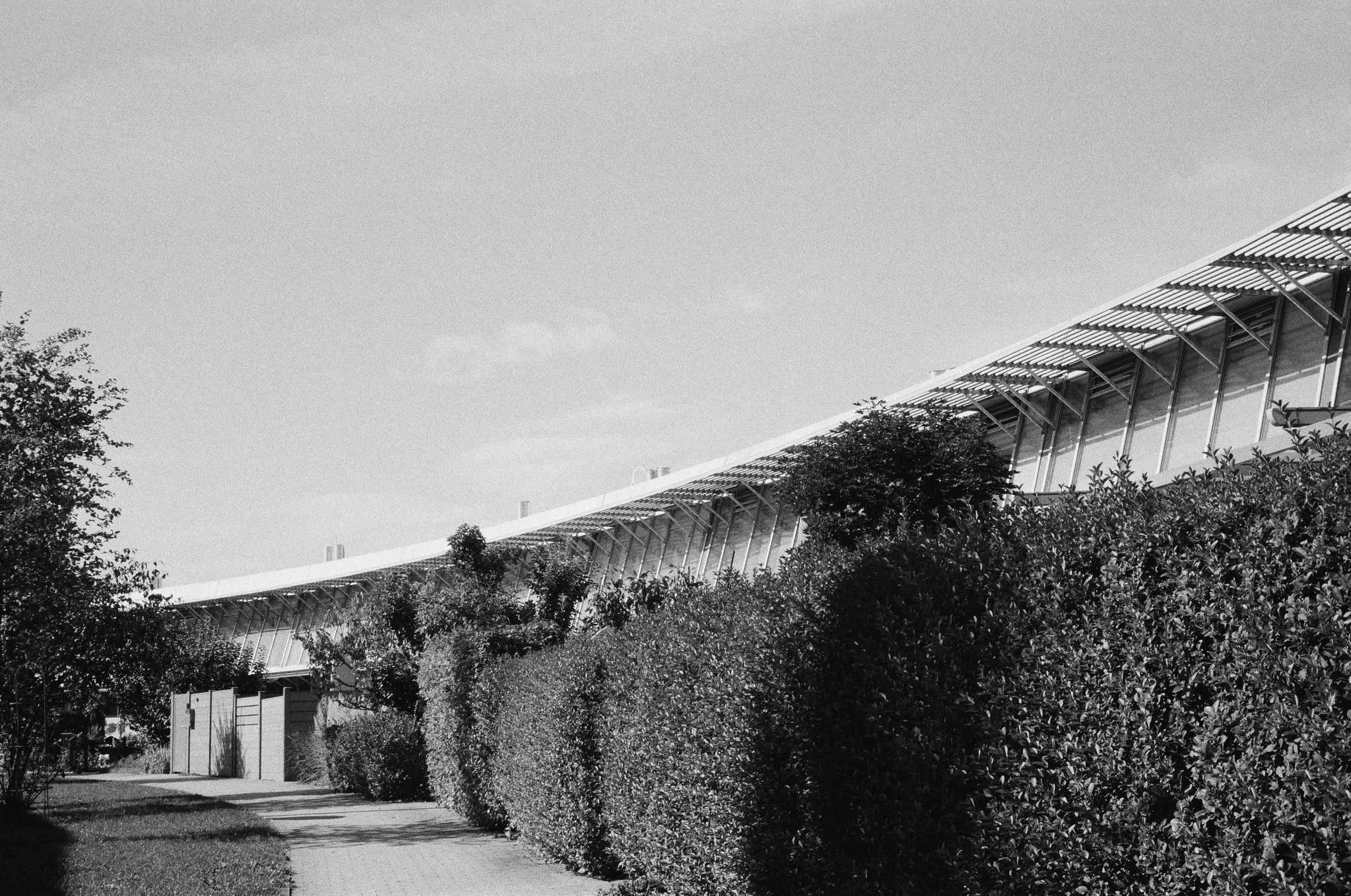 2025/003: Blick auf eine Reihenhausanordnung in der Solarcity bei Linz.